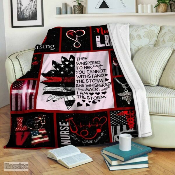 Nurse Fleece Blanket Sherpa Blanket