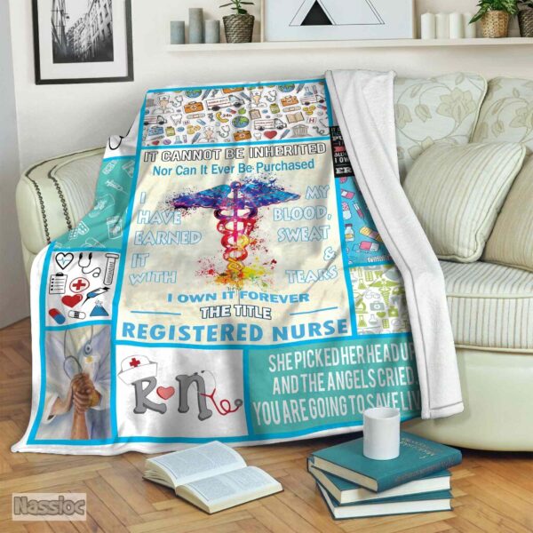 Registered Nurse Fleece Blanket Sherpa Blanket