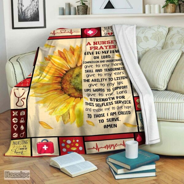 Nurse Fleece Blanket Sherpa Blanket