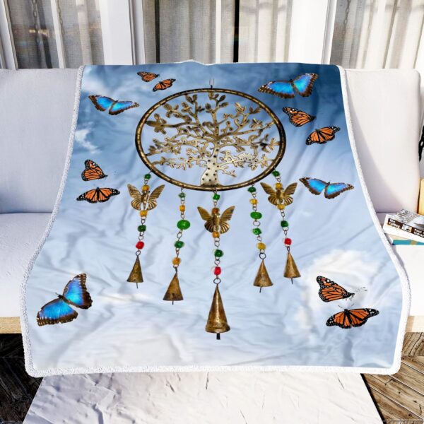 Enchanting Tree Of Life Fleece Blanket Sherpa Blanket