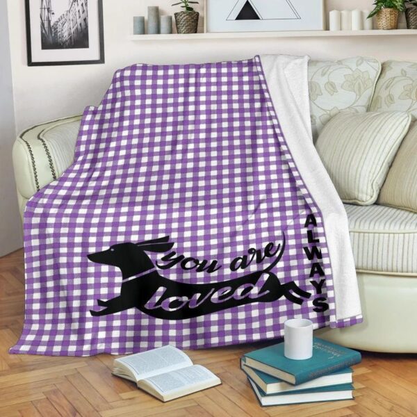 Dachshund Fleece Blanket Sherpa Blanket