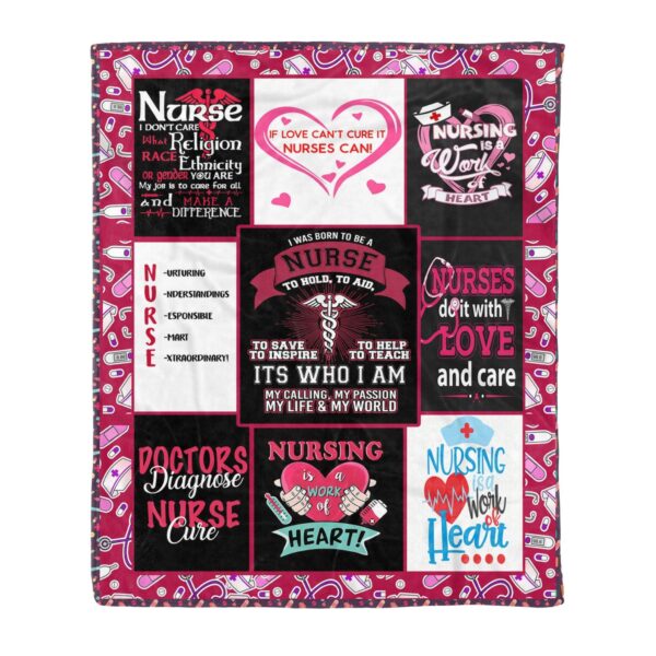 Nurse Fleece Blanket Sherpa Blanket