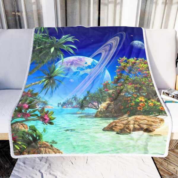 Planet Beach Fleece Blanket Sherpa Blanket