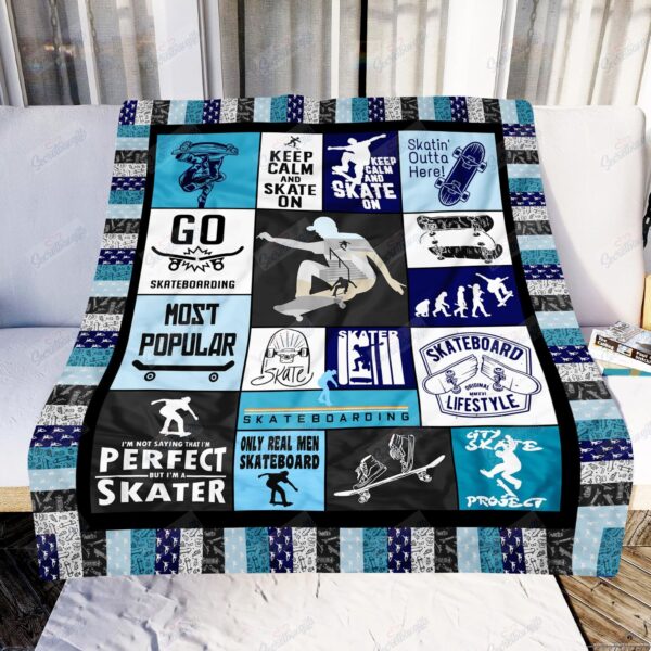 Skateboard Lifestyle Fleece Blanket Sherpa Blanket