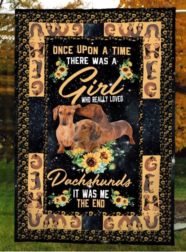 Dachshunds Fleece Blanket Sherpa Blanket