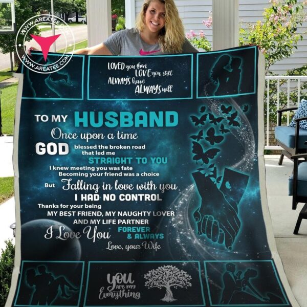 To My Husband Once Upon A Time Fleece Blanket Sherpa Blanket