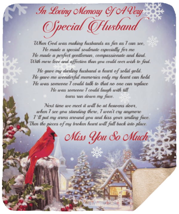 Special Husband Fleece Blanket Sherpa Blanket
