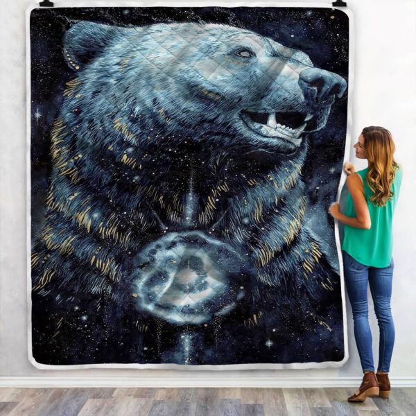 Spirit Bear Fleece Blanket Sherpa Blanket