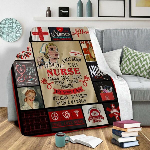 Nurse Fleece Blanket Sherpa Blanket
