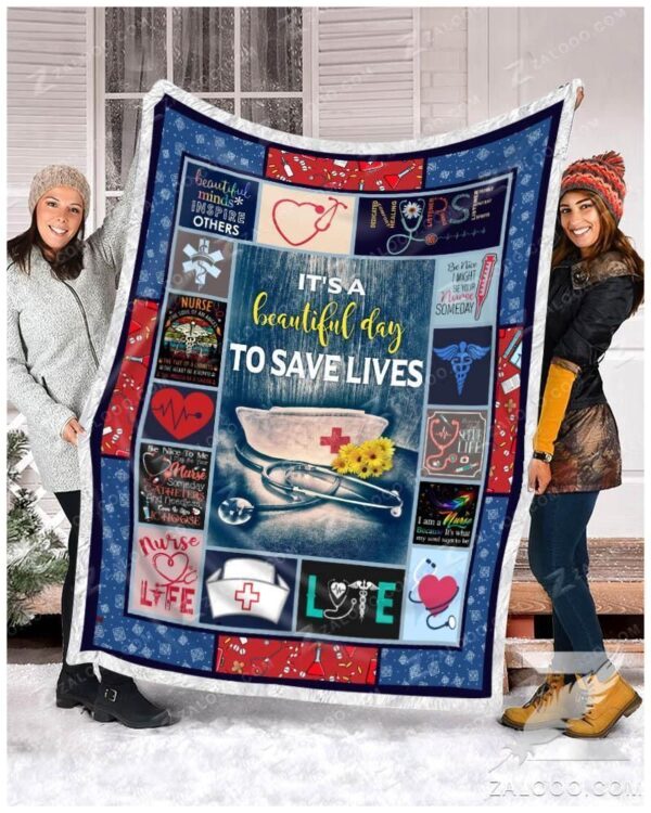 Nurse Fleece Blanket Sherpa Blanket