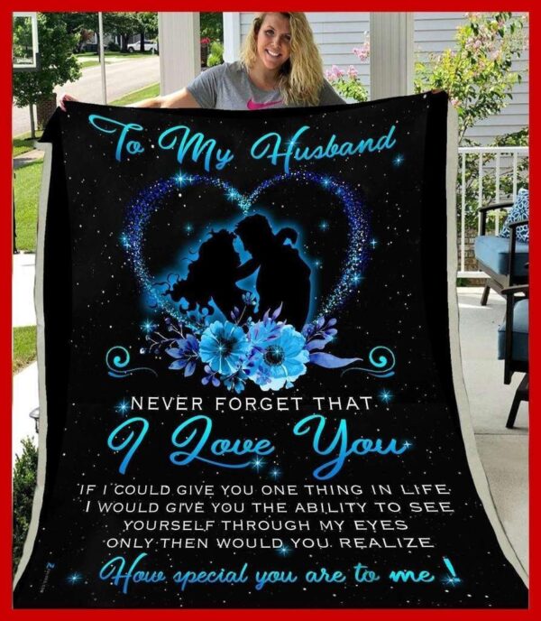 To My Husband How Special You Are To Me Fleece Blanket Sherpa Blanket