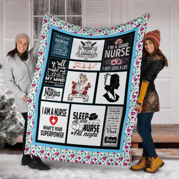 Nurse Fleece Blanket Sherpa Blanket