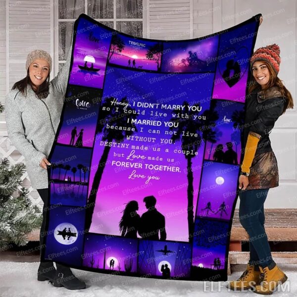 To Husband And Wife Fleece Blanket Sherpa Blanket