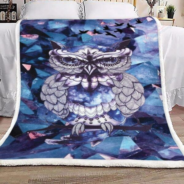 Owl Fleece Blanket Sherpa Blanket