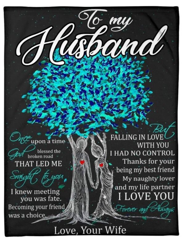 To My Husband Fleece Blanket Sherpa Blanket