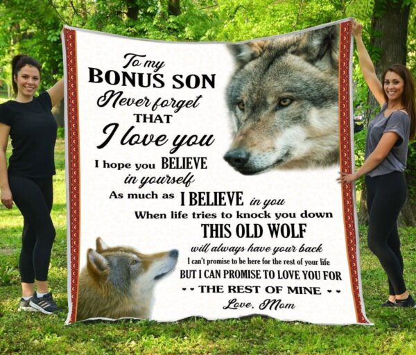 Bonus Son Love You For The Rest Of Mine Fleece Blanket Sherpa Blanket