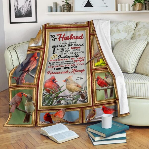 To My Husband Fleece Blanket Sherpa Blanket