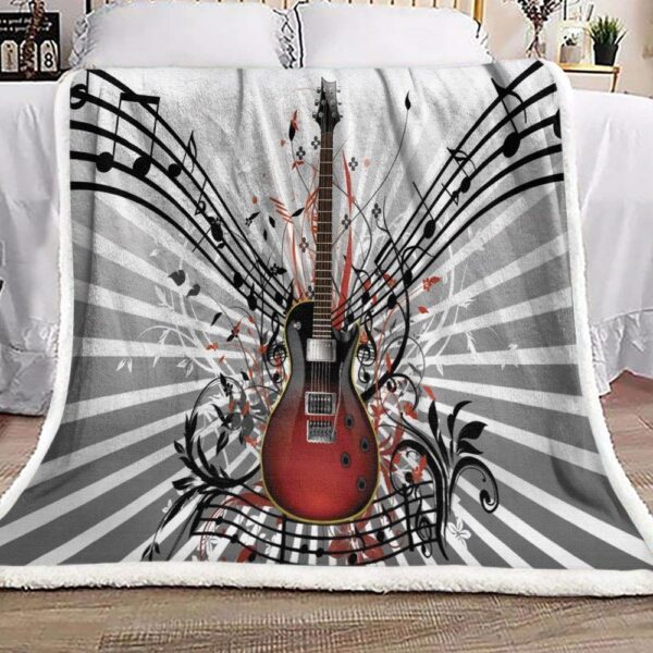 Rock And Roll Fleece Blanket Sherpa Blanket