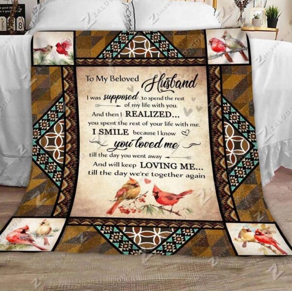 To My Angel Husband Fleece Blanket Sherpa Blanket