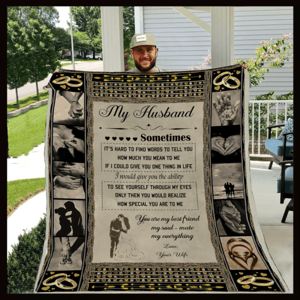My Husband Fleece Blanket Sherpa Blanket