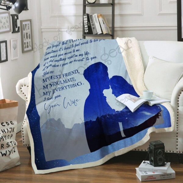 My Husband You Are My Best Friend My Soulmate My Everything Fleece Blanket Sherpa Blanket