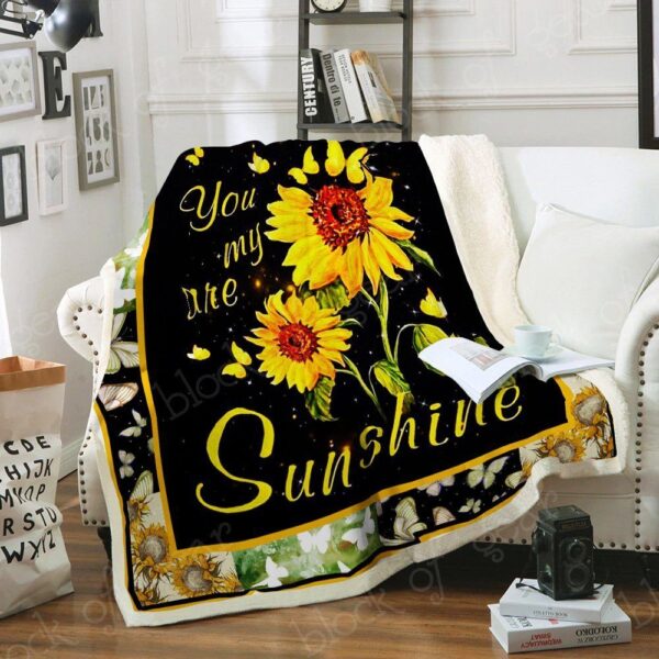 My Husband Always My Sunshine Fleece Blanket Sherpa Blanket