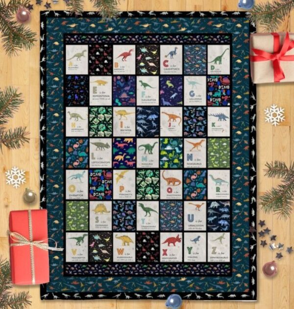 Dinosaur Fleece Blanket Sherpa Blanket