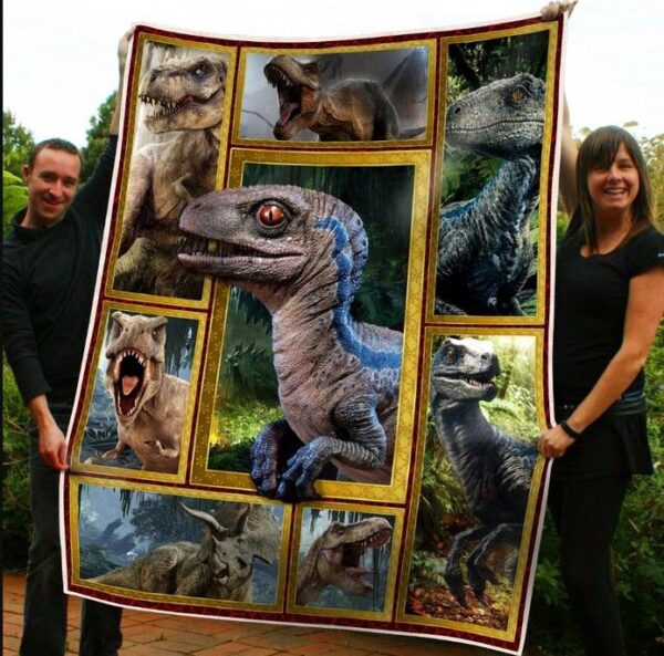 Dinosaur Beauty Fleece Blanket Sherpa Blanket