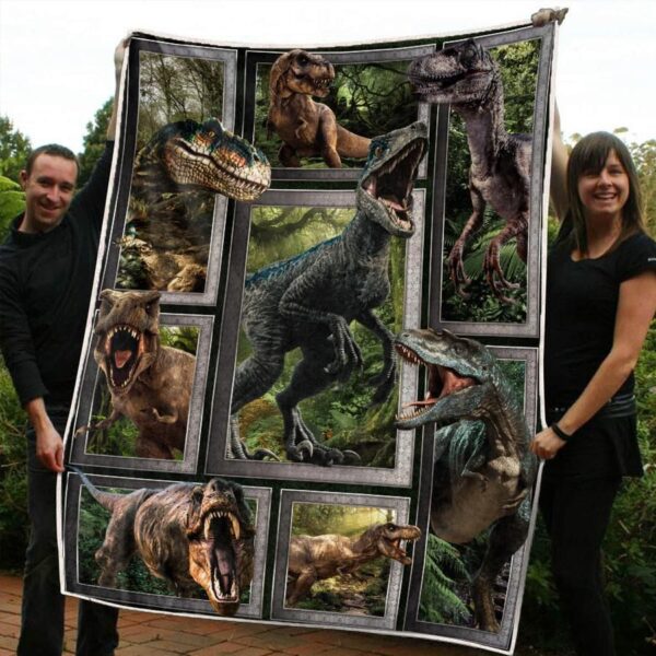 Dinosaur Fleece Blanket Sherpa Blanket