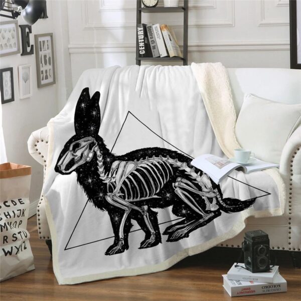 Dinosaur Fleece Blanket Sherpa Blanket