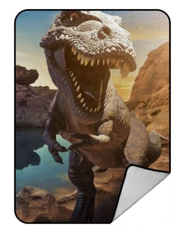 Dinosaur Fleece Blanket Sherpa Blanket