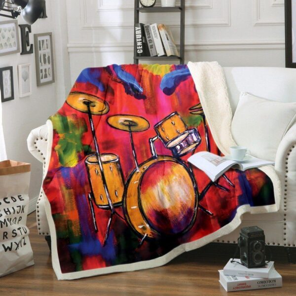 Drum Fleece Blanket Sherpa Blanket