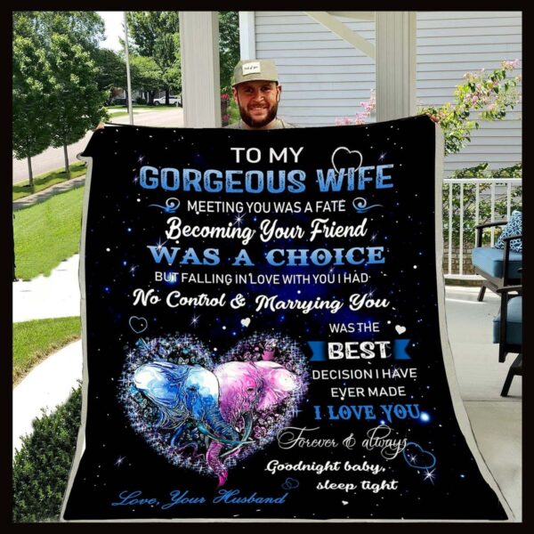 Husband To Wife Fleece Blanket Sherpa Blanket