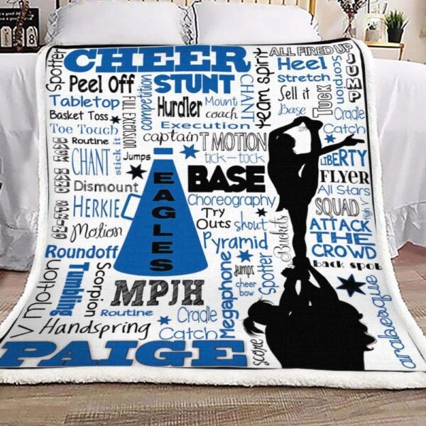 Cheerleader Fleece Blanket Sherpa Blanket
