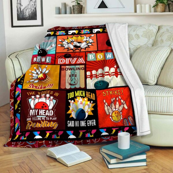 Bowling Fleece Blanket Sherpa Blanket