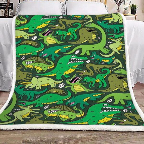Dinosaurs Fleece Blanket Sherpa Blanket