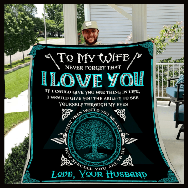 Viking Husband To Wife Fleece Blanket Sherpa Blanket
