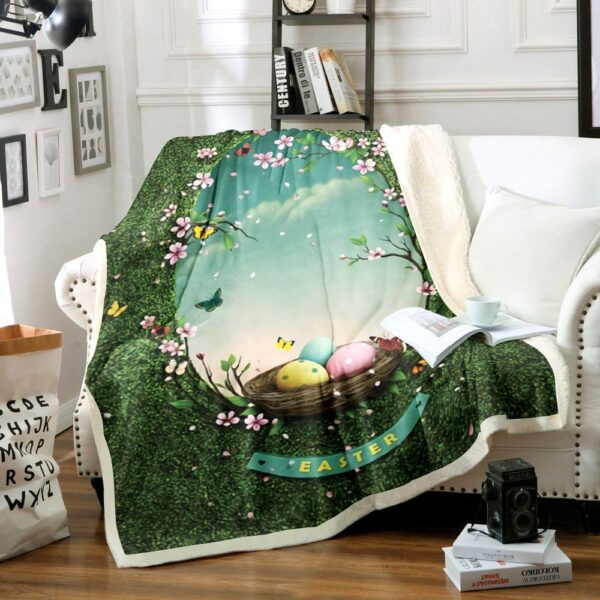 Easter Fleece Blanket Sherpa Blanket