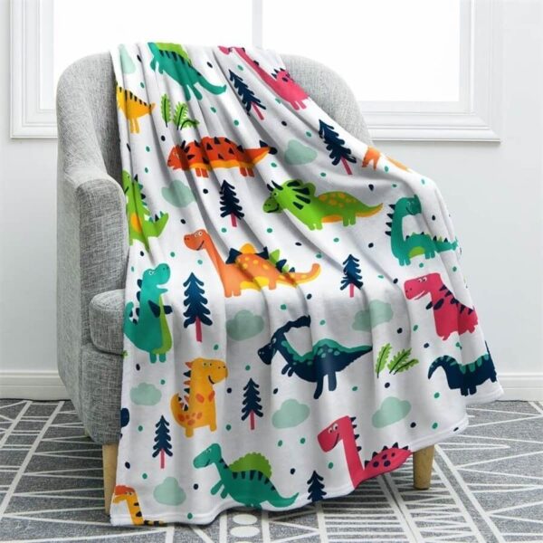 Dinosaurs Fleece Blanket Sherpa Blanket