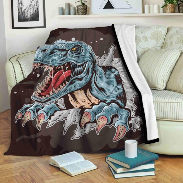 Dinosaur Fleece Blanket Sherpa Blanket