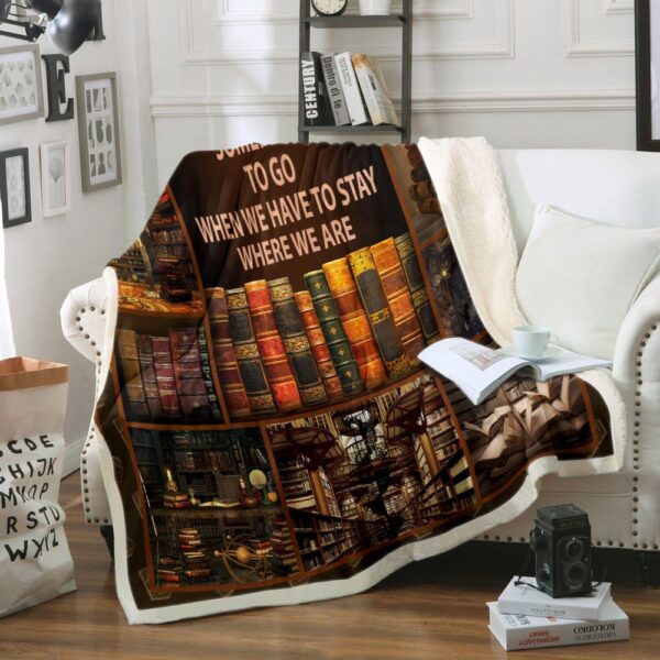 Books Fleece Blanket Sherpa Blanket