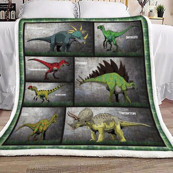 Collection Dinosaurs Fleece Blanket Sherpa Blanket