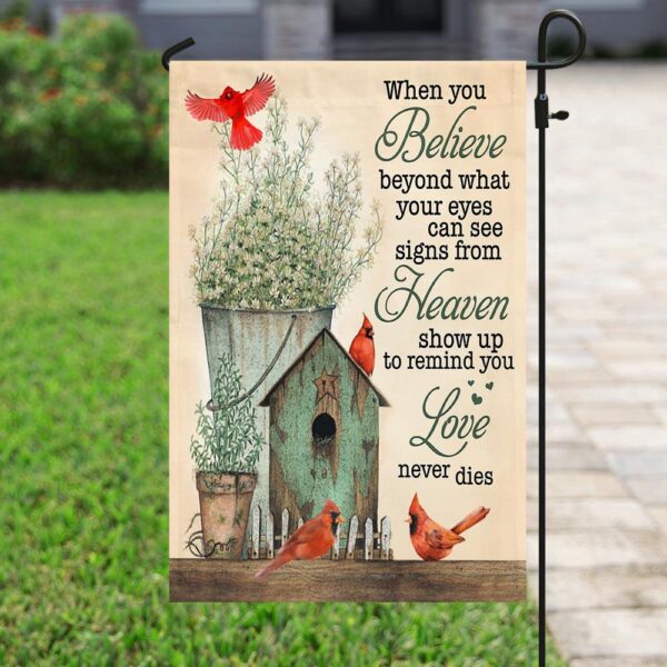 Cardinal Memorial A Big Piece Of My Heart House Flag Garden Flag