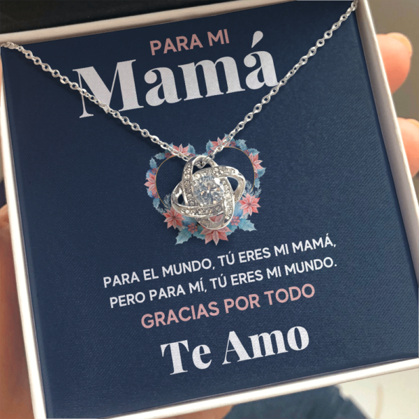 Para Mi Mama Mundo Collar Love Knot