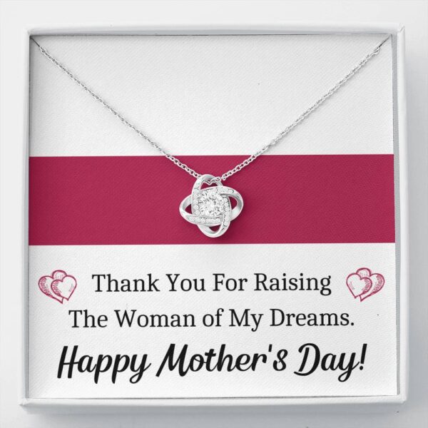 To My Future Mother In Law Woman Of My Dreams Love Knot Necklace Gift Set
