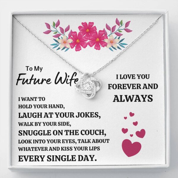To My Future Wife "Every Single Day" Love Knot Necklace Gift Set