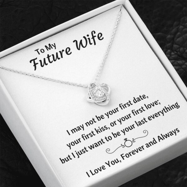 To My Future Wife "Last Everything" Love Knot Necklace Gift Set
