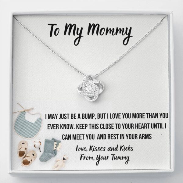 To My Mommy "Baby Fashion" Love Knot Necklace Gift Set