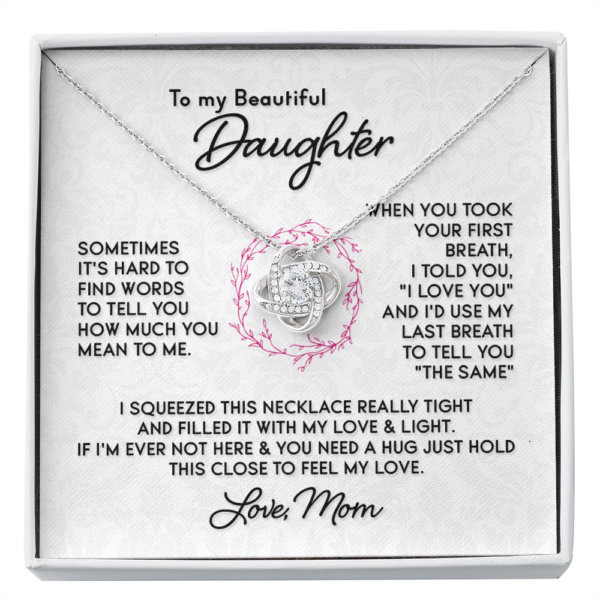 Gift For Daughter - Love Knot Necklace