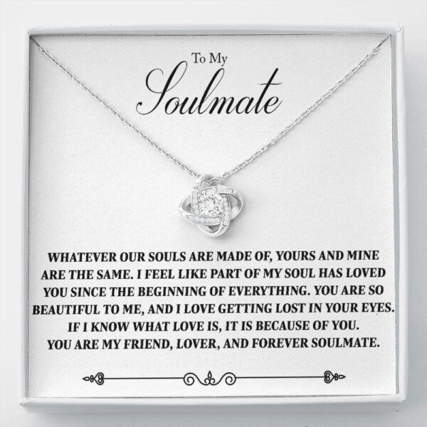 To My Soulmate - Forever Soulmate - Love Knot Necklace